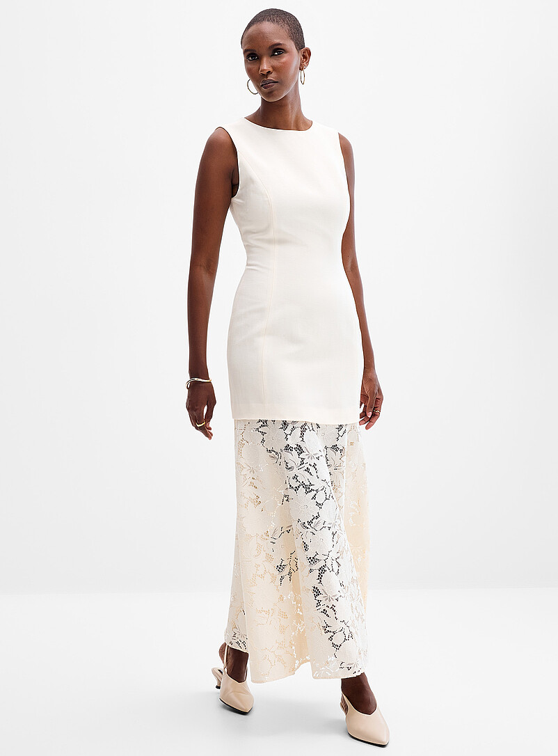Joan romantic lace tiered dress product image (primary)