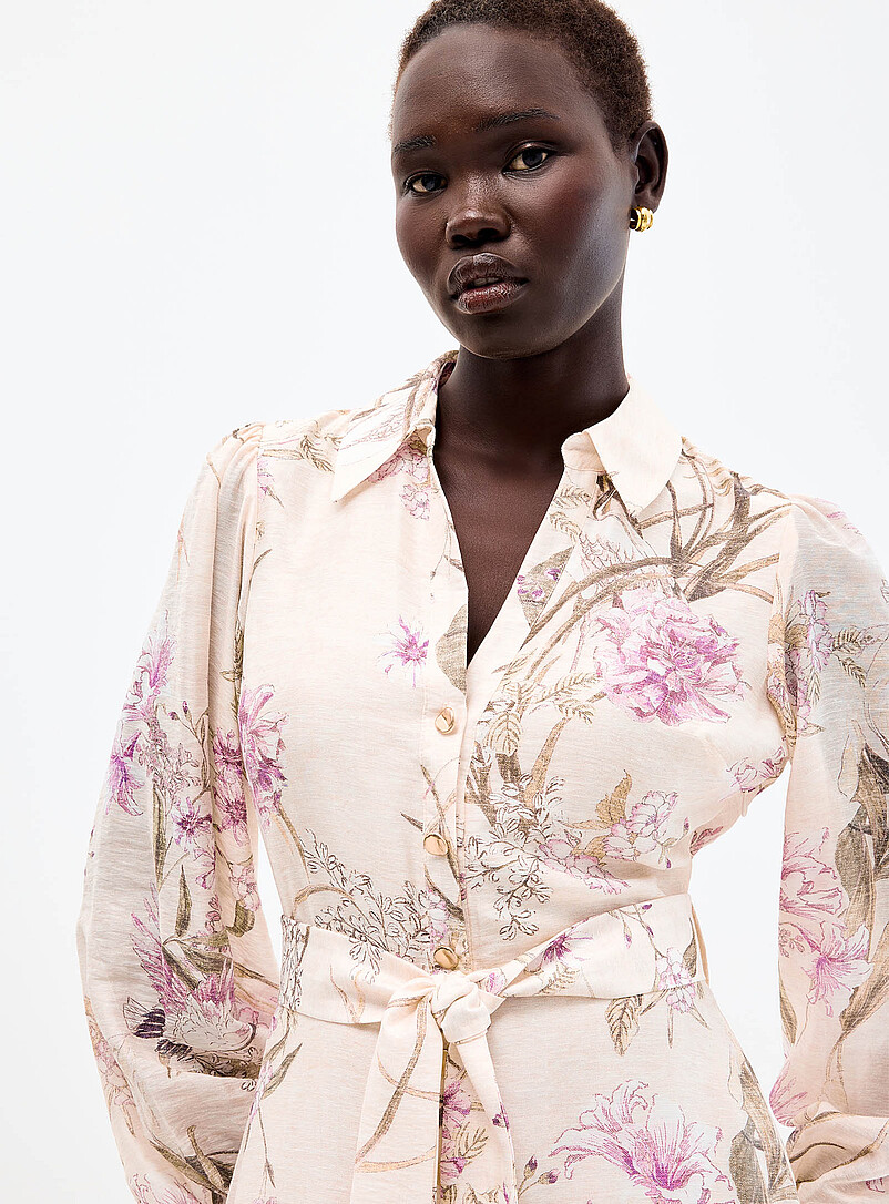 Hazel delicate blooms tie-belt dress product image 2