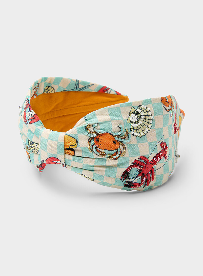 Ocean Treasure Gingham Headband