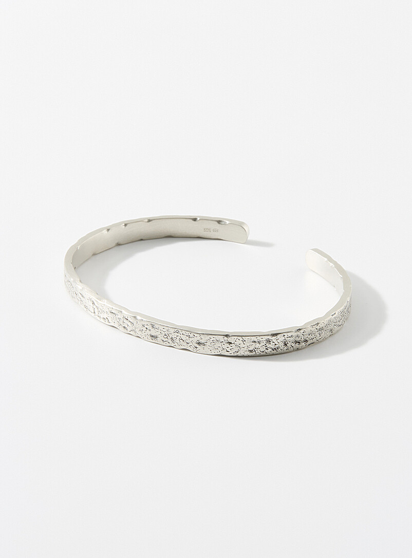 Forged-look open bangle product image (primary)