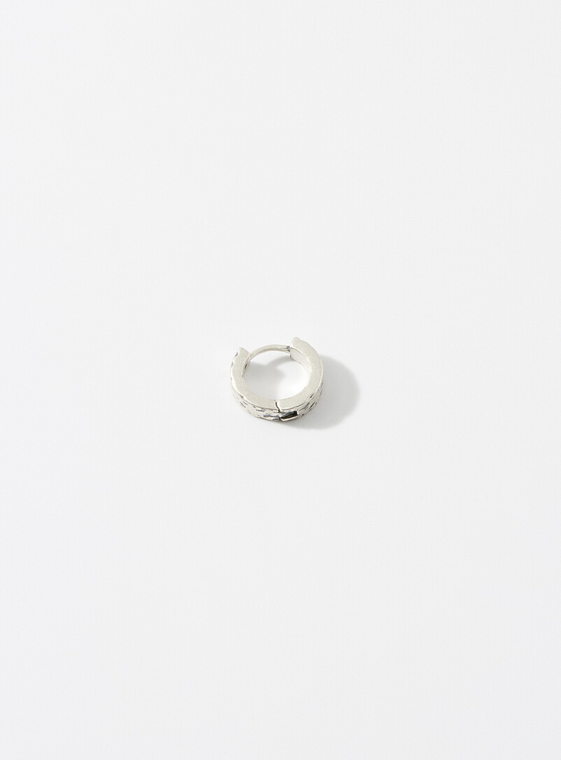 Forged-look earring product image (primary)