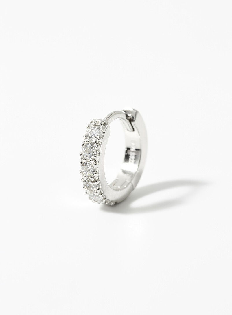 Small Zircon Hoop