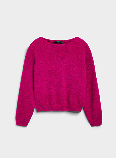 Le chandail moelleux touche de mohair et d'alpaga