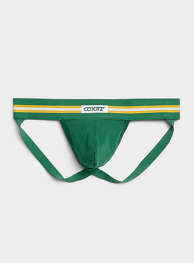 Le slip suspensoir rayures universitaires Coton