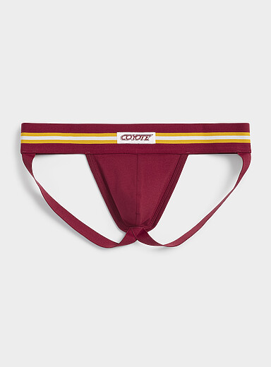 Varsity stripe jockstrap Cotton
