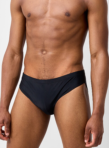 Solid swim brief
