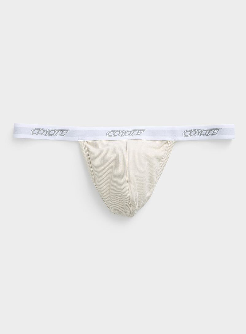 Ribbed Thong Cotton