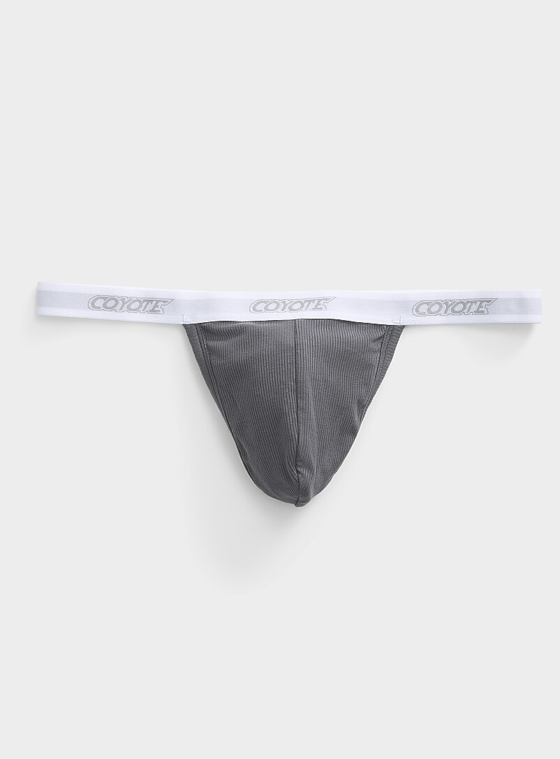 Ribbed Thong Cotton