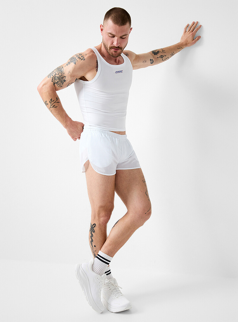 Retro Mesh Jersey Cropped Short