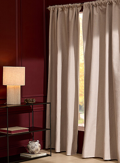 Natural weave blackout curtain <b>One panel</b> 140 x 220&nbsp;cm