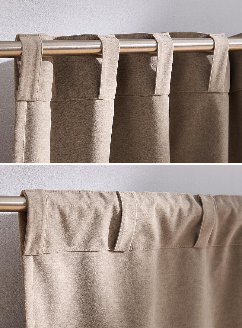 Velvety heathered blackout curtain One panel 135 x 220 product image 3