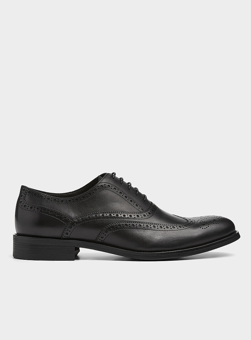 Leather Brogue Shoe Men