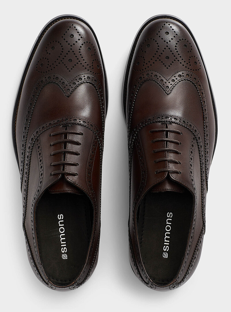 Leather brogue shoe Men product image (primary)