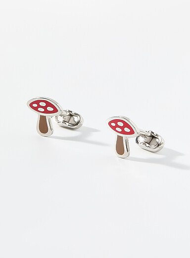 Les boutons de manchette champignons