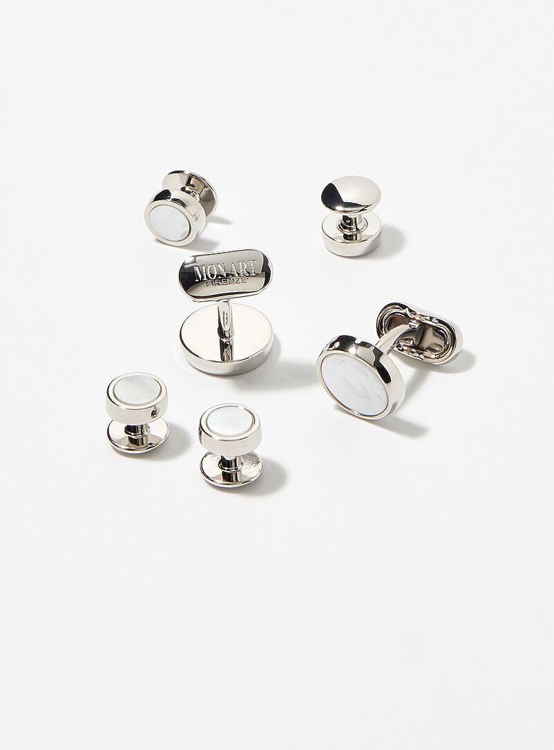 Tuxedo stud set Set of 3 pairs product image (primary)