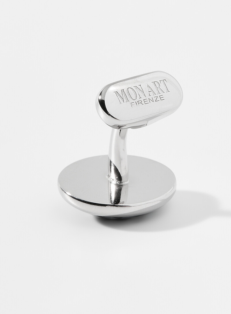 Mother-of-pearl check cufflinks product image 2