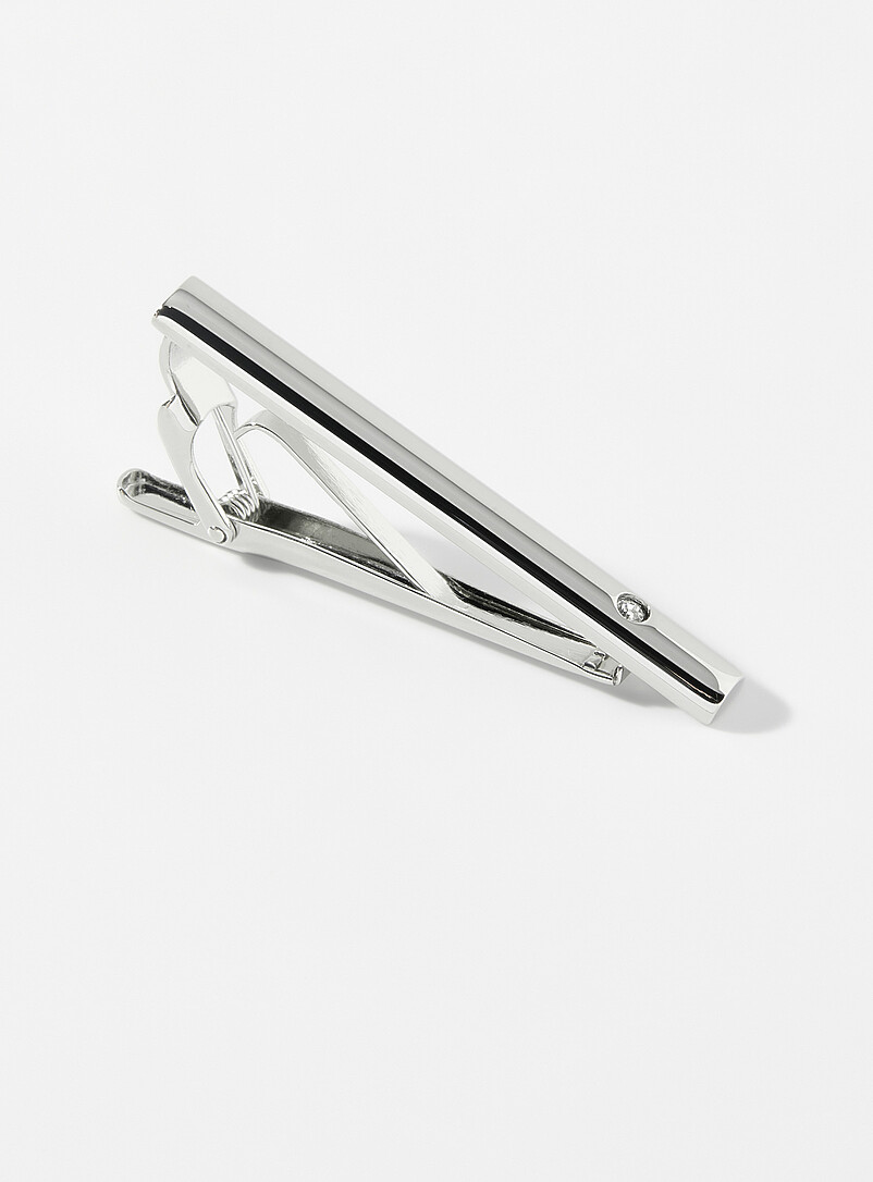 Swarovski crystal tie clip product image (primary)