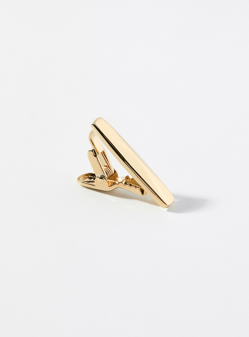 Small gold tie clip product image (primary)