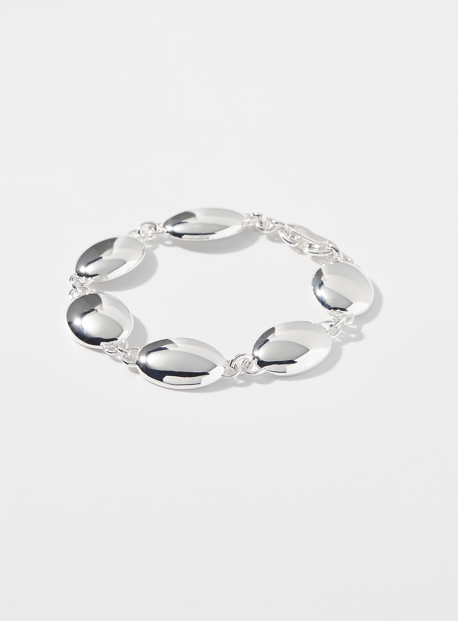 Ragbag Dualism Oval Bracelet in Silver main image 0