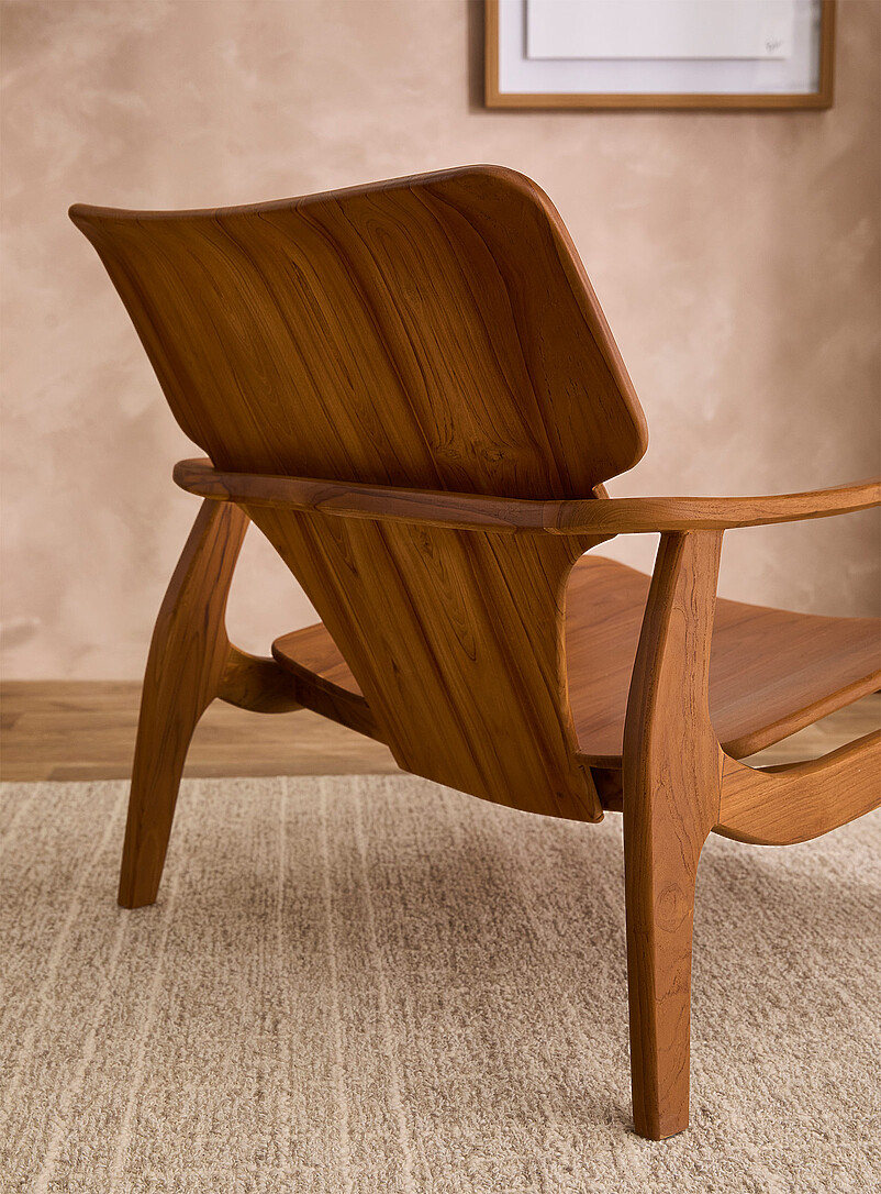 CRUSO&Euml;: La chaise lounge teck Nordik Assorti