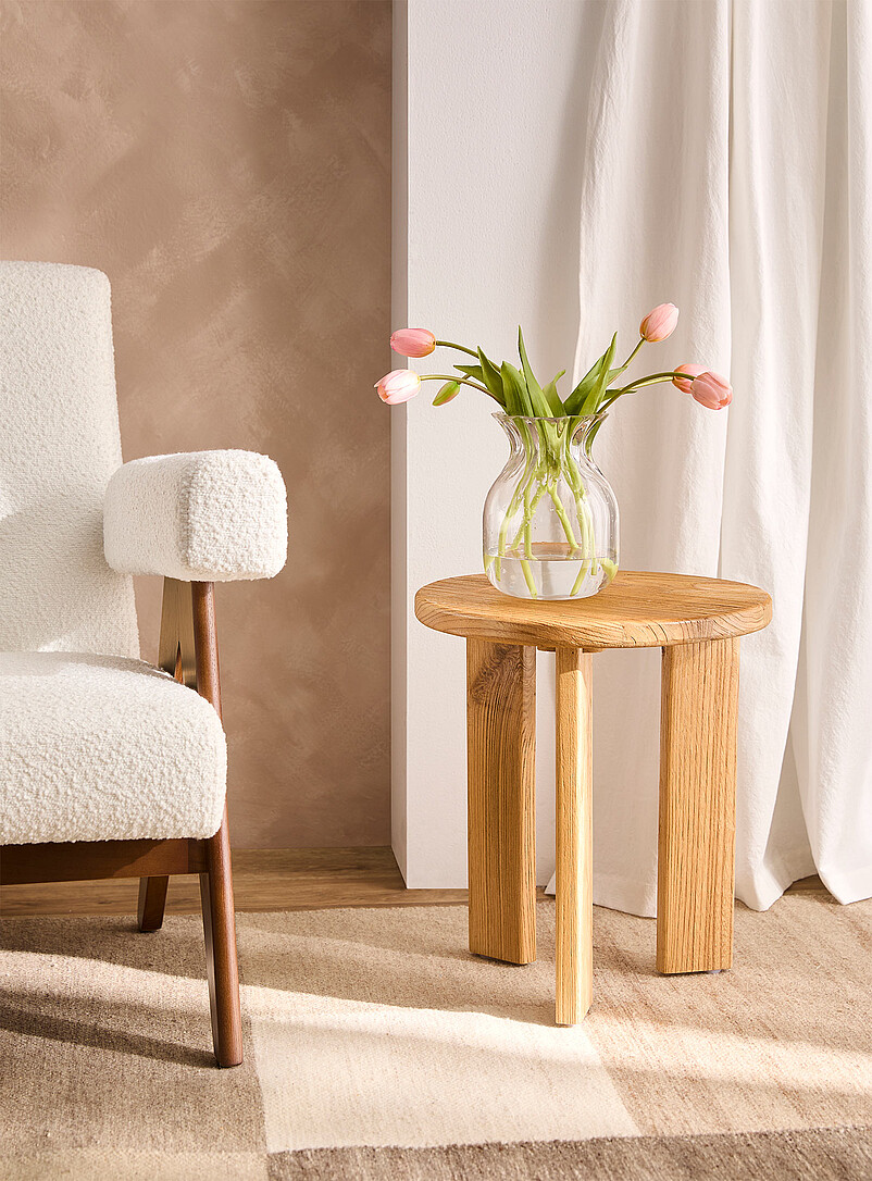 CRUSO&Euml; Black Tuscany round accent table