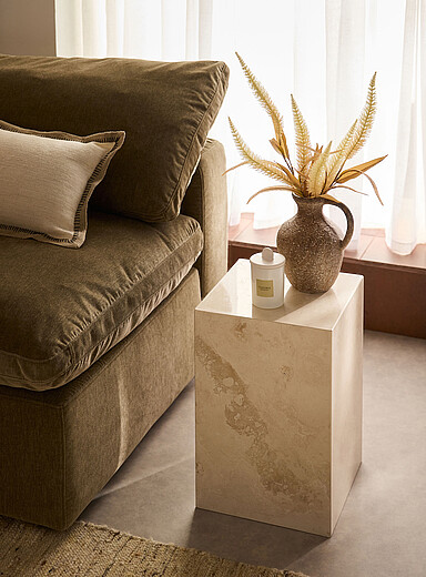 La table d'appoint marbre Cubicule Milan