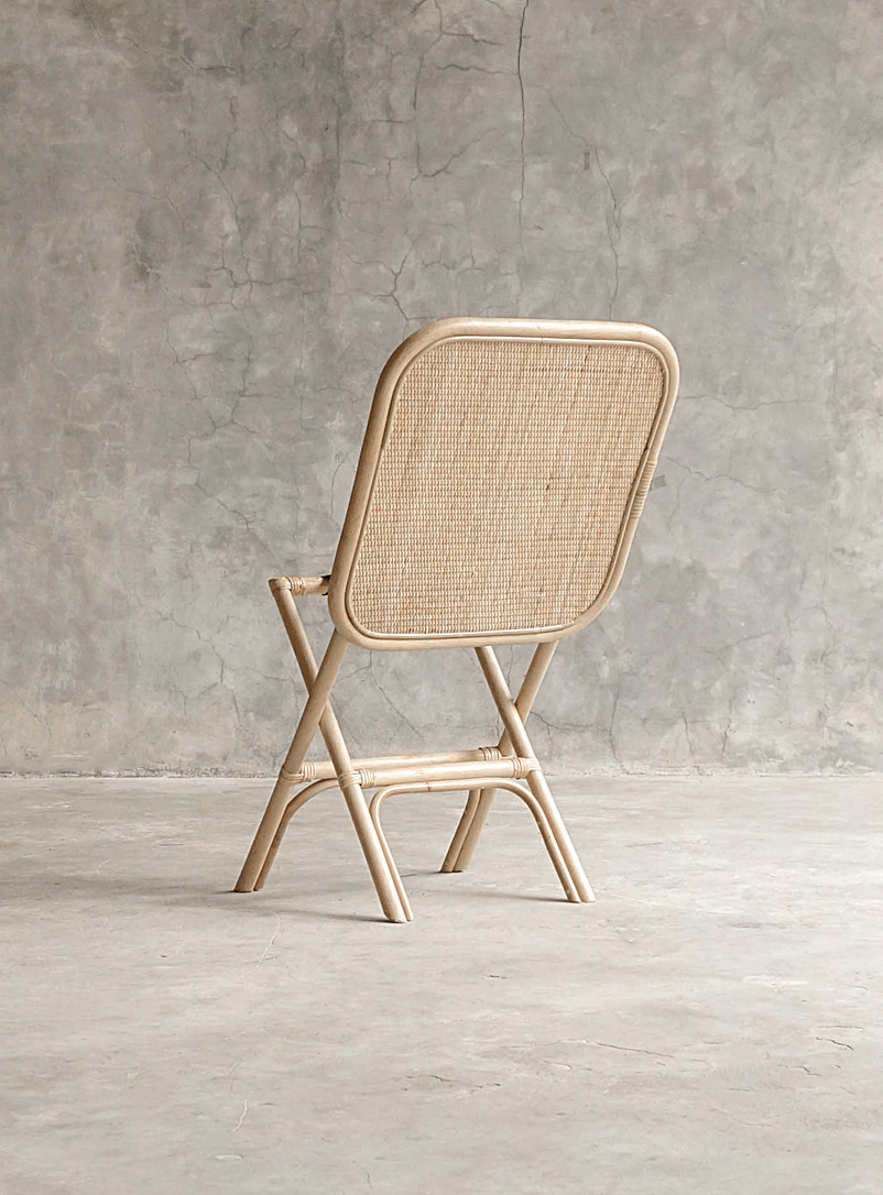 Small rattan folding table product image 2