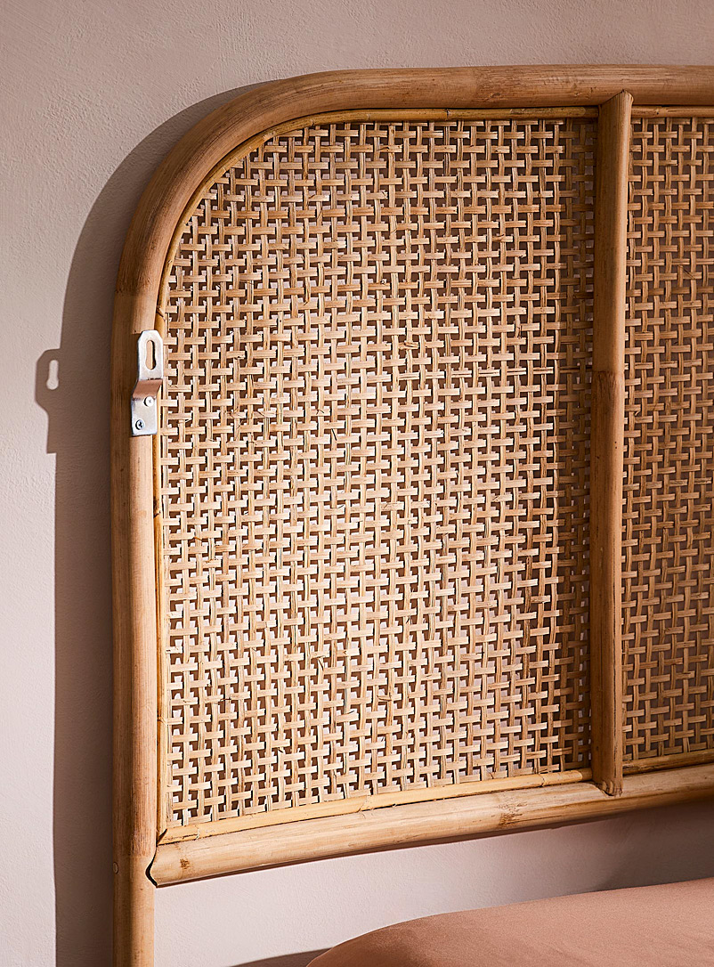 Sleek natural rattan headboard Suitable for a queen-size bed product image 2
