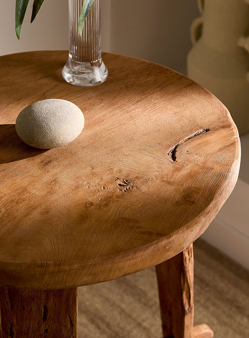 Rembrandt recycled teak high accent table product image 2