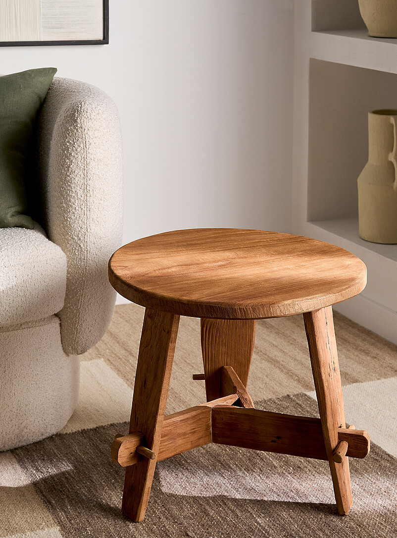 Rembrandt recycled teak low accent table product image (primary)