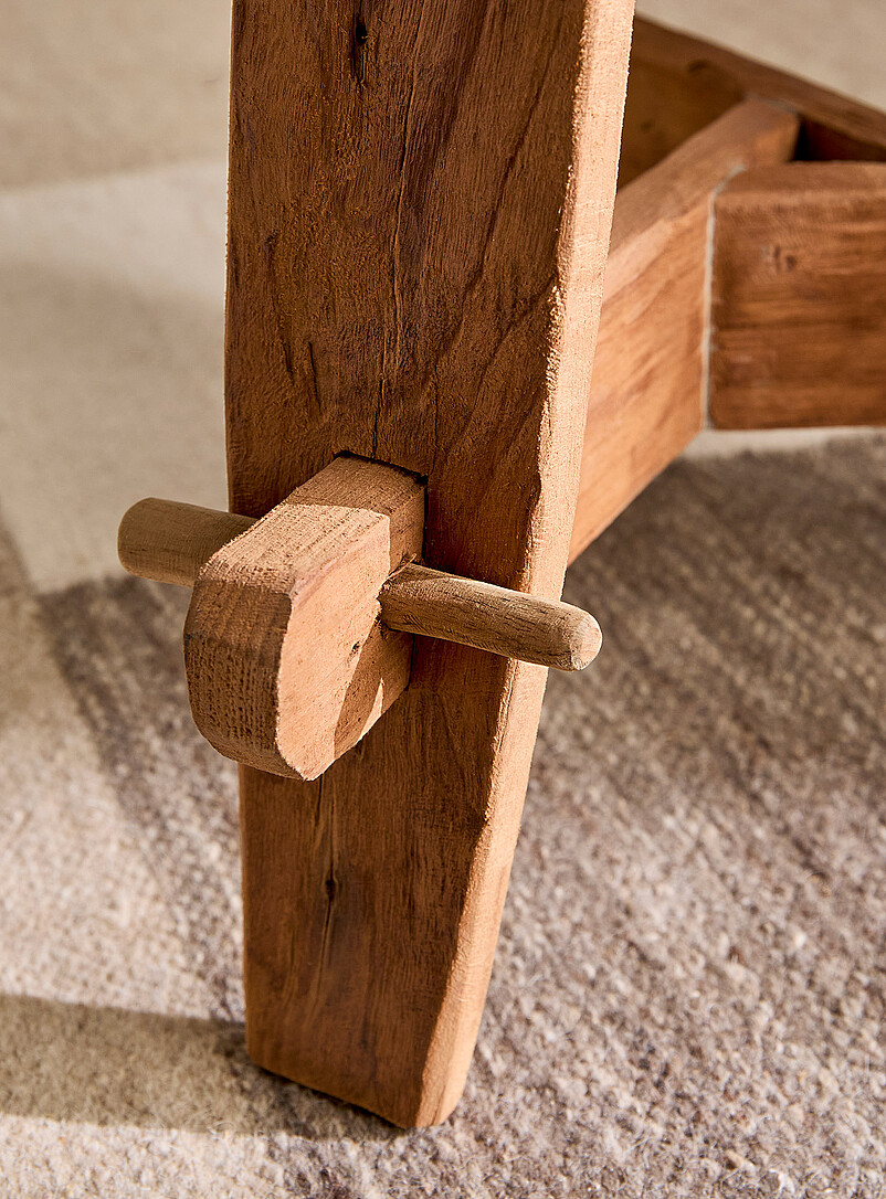 Rembrandt recycled teak low accent table product image 3
