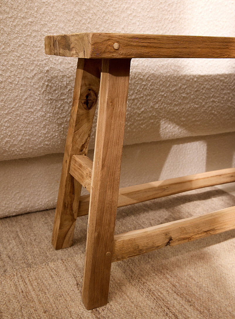 Recycled-teak Léon bench product image 3