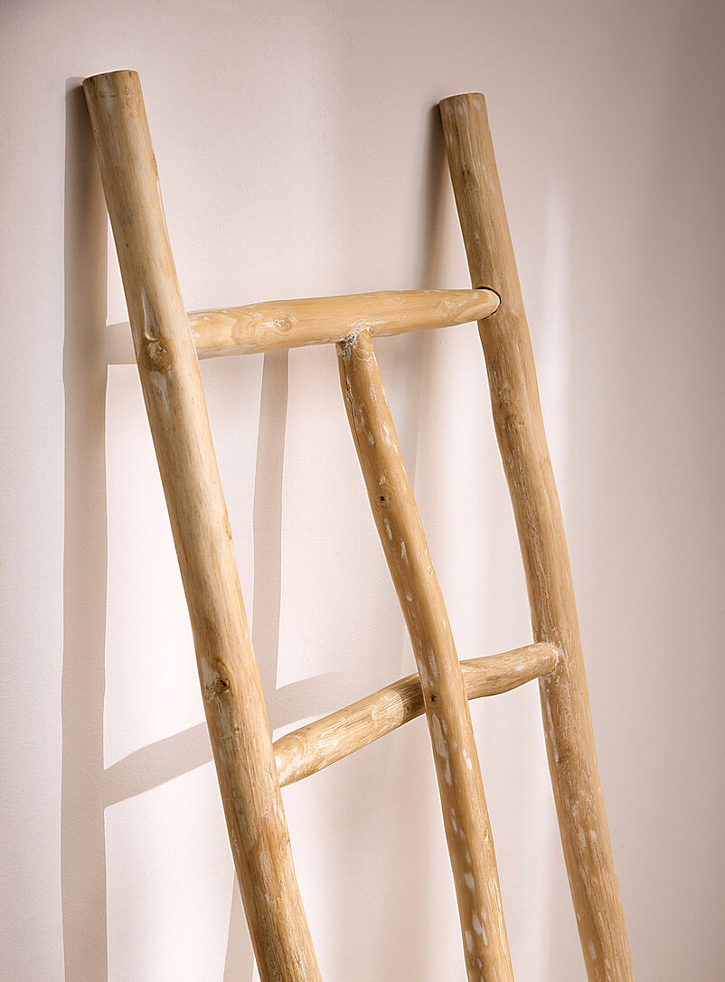 Teak wood ladder with stand product image 3