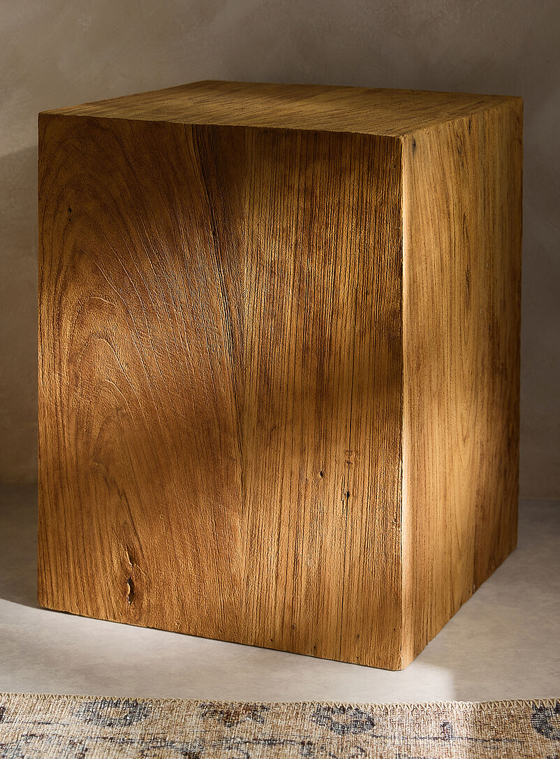 Cubicule Bali teak wood side table product image 2