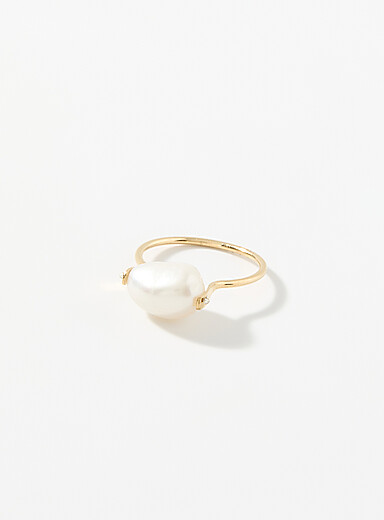 La bague perle Baroque