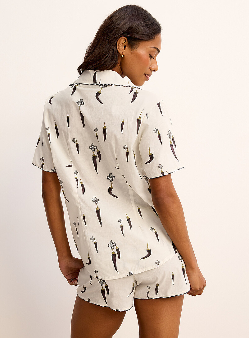 Picante pepper trimmed pyjama set product image 3