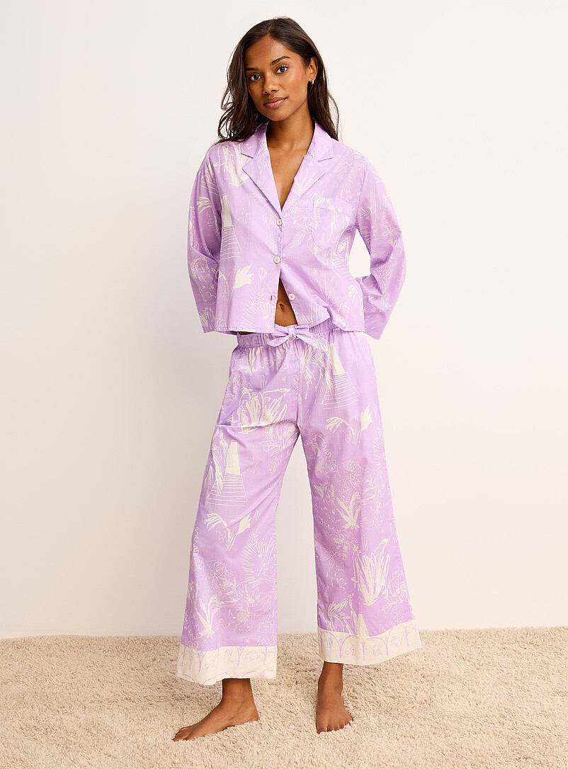 Temple Del Sol lilac pyjama set product image (primary)