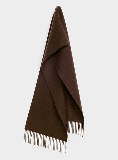Heathered pure wool scarf