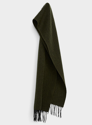 Herringbone 100% wool scarf