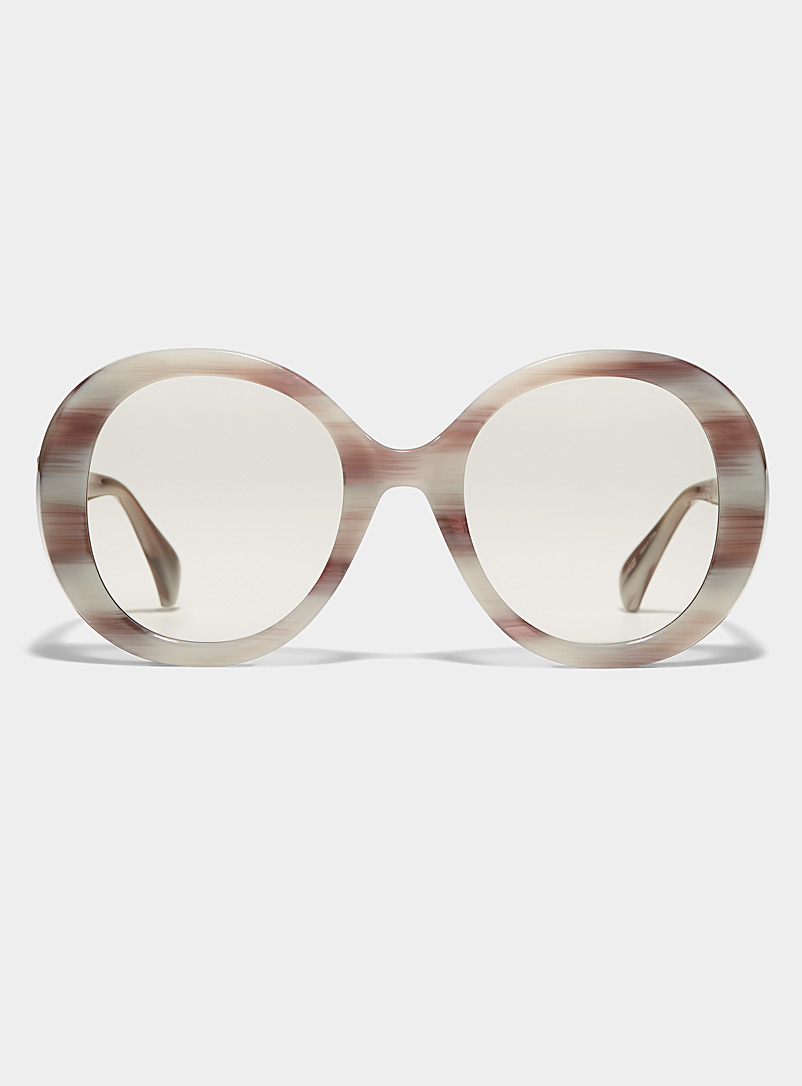 Max Mara: Les lunettes de soleil rondes Renée Sable pour femme