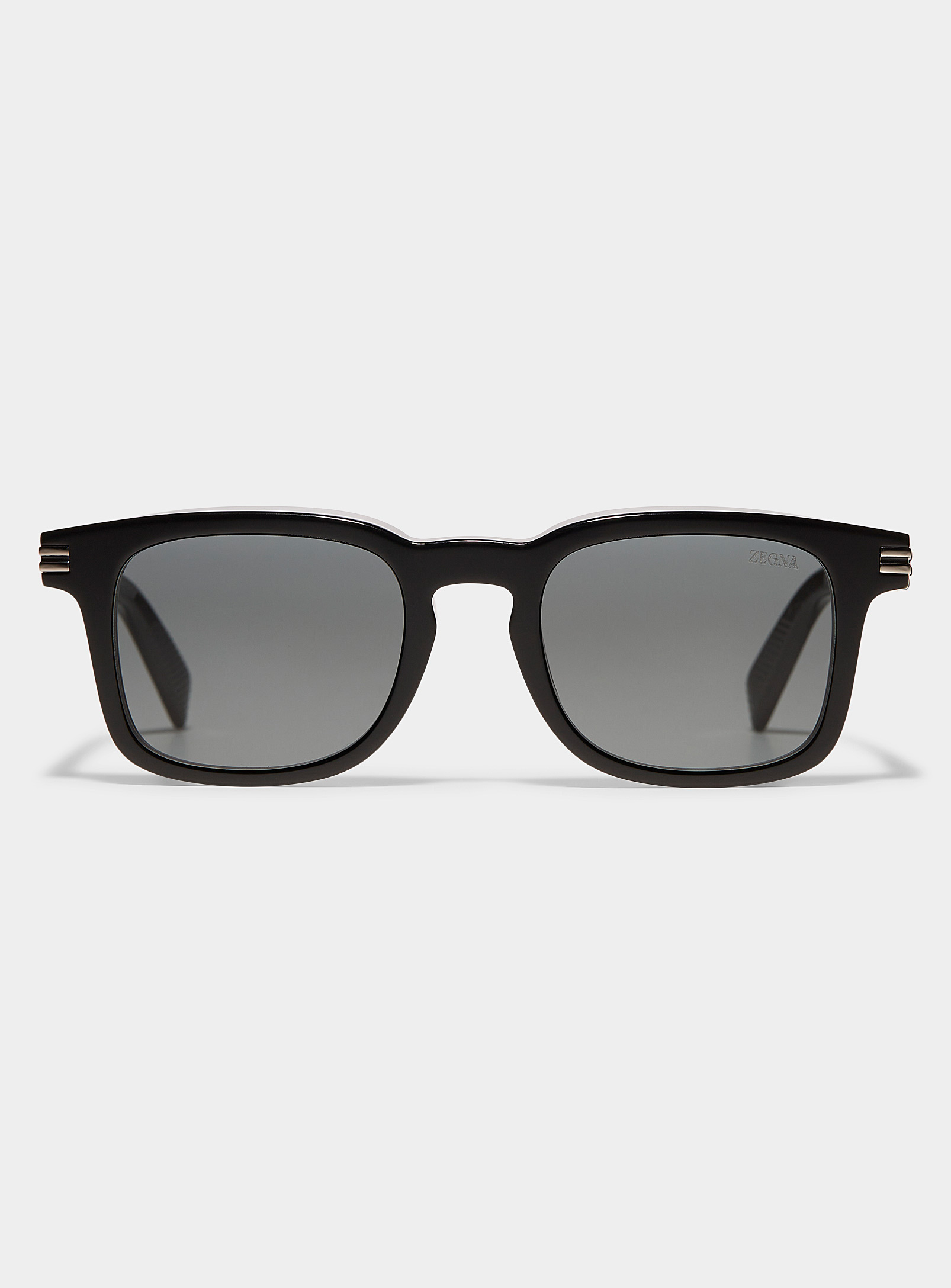 Zegna - Wayfarer black sunglasses
