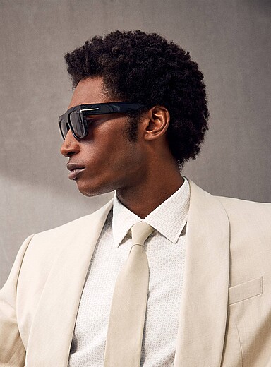 Les lunettes de soleil carr&eacute;es Fausto