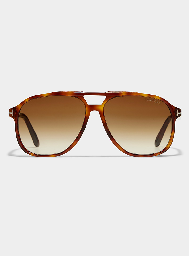 Tom Ford: Les lunettes de soleil aviateur Raoul Brun pour homme