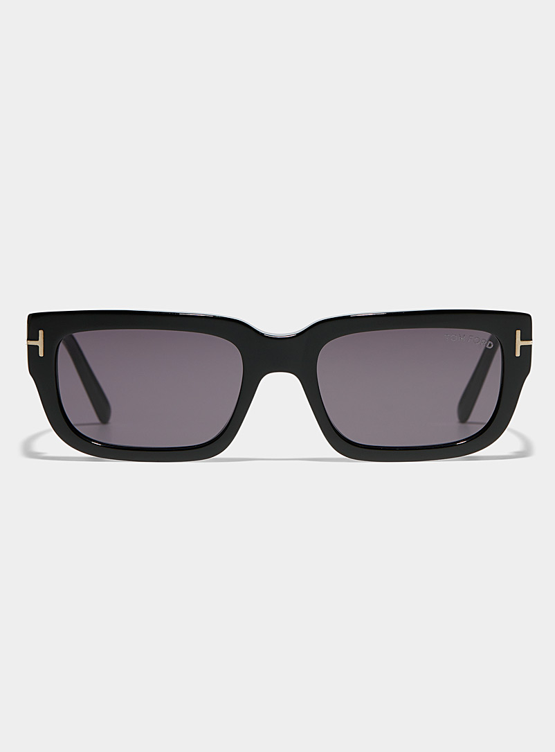 Tom Ford: Les lunettes de soleil rectangulaires Ezra Noir pour homme