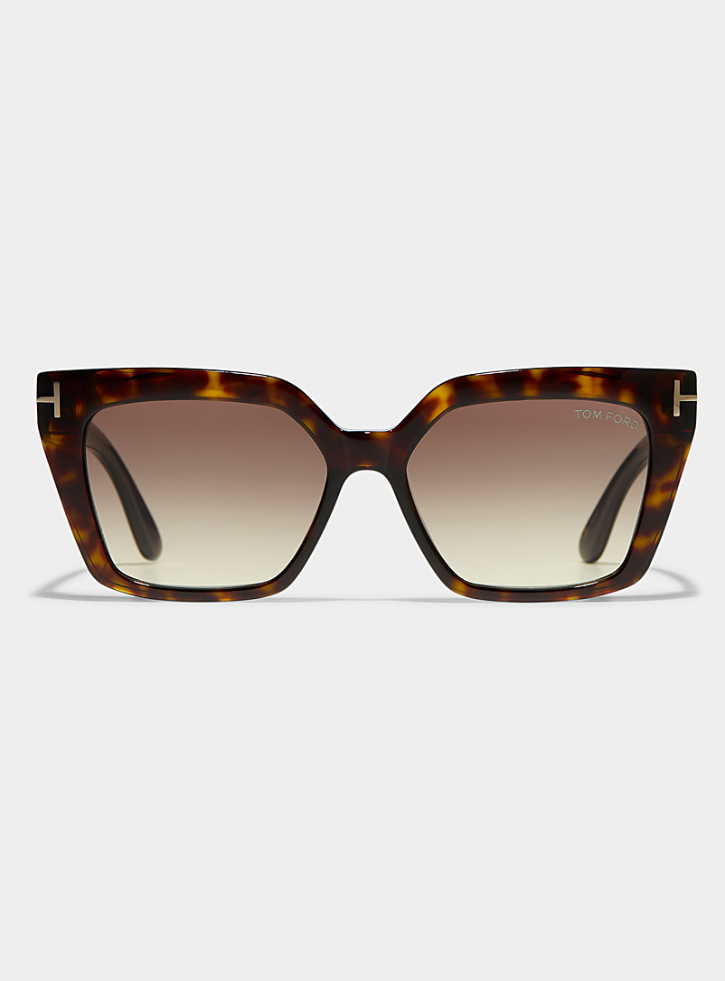 Tom Ford Taupe Winona cat-eye sunglasses for women
