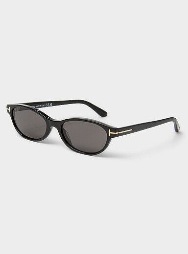 Les lunettes de soleil ovales &eacute;troites Chloe
