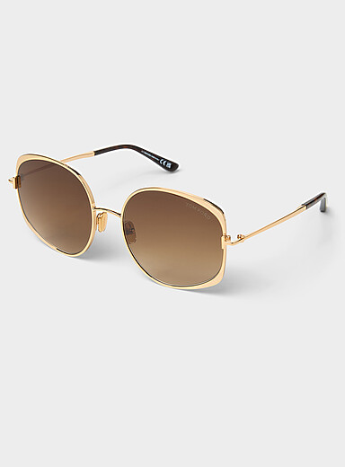 Les lunettes de soleil rondes surdimensionn&eacute;es Abbey