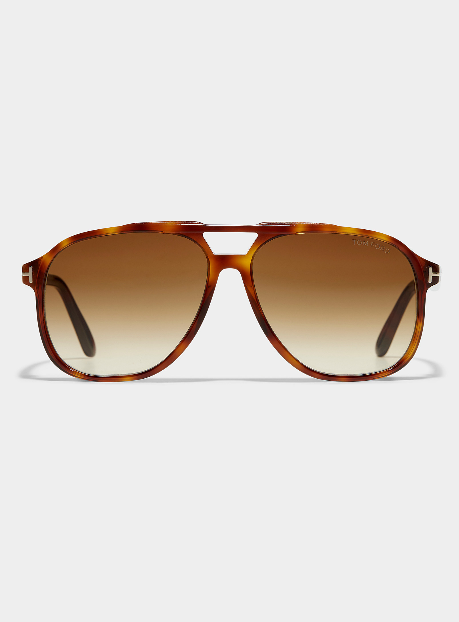 Tom Ford Raoul Aviator Sunglasses In Brown