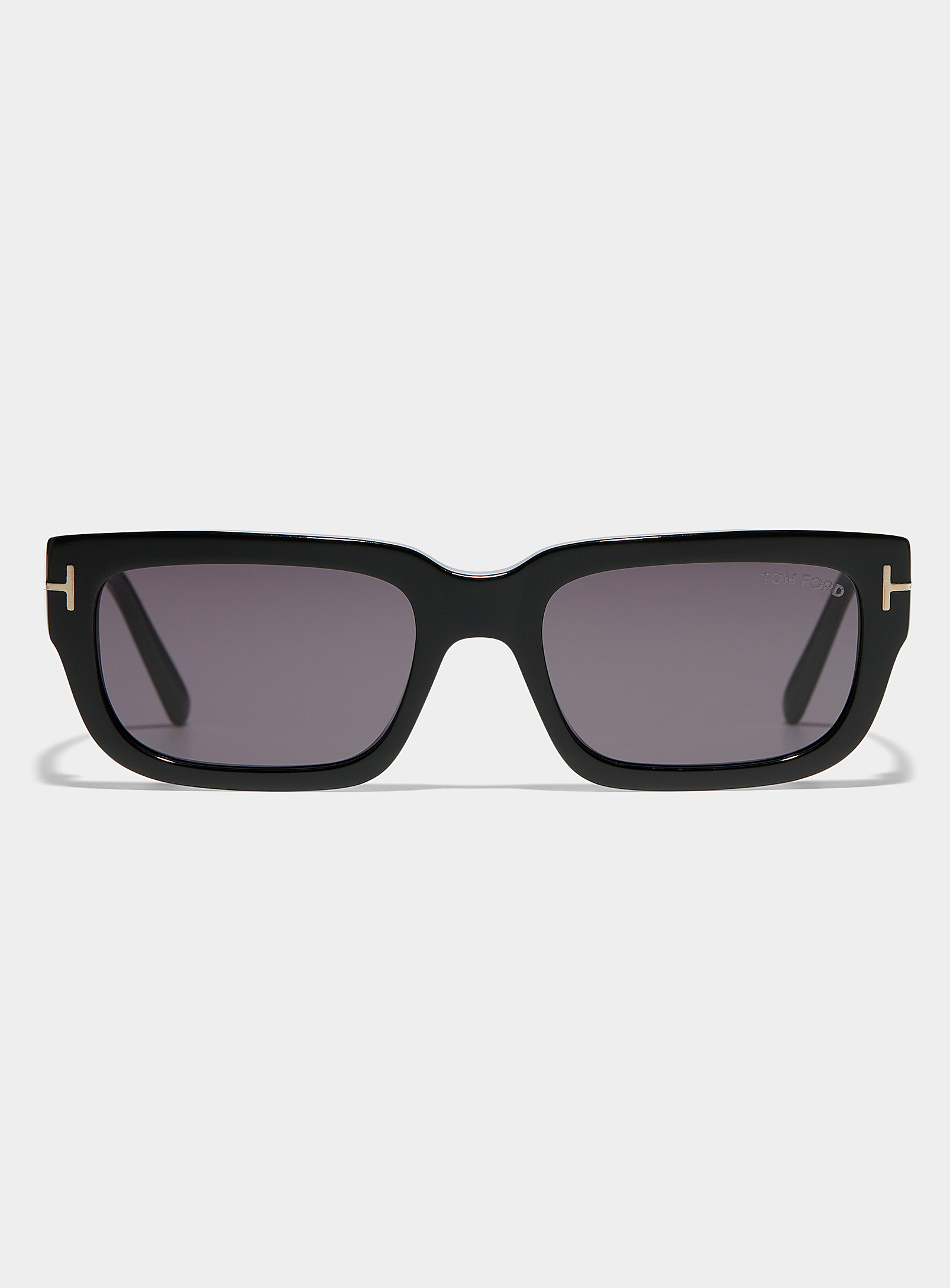 Shop Tom Ford Ezra Rectangular Sunglasses In Black