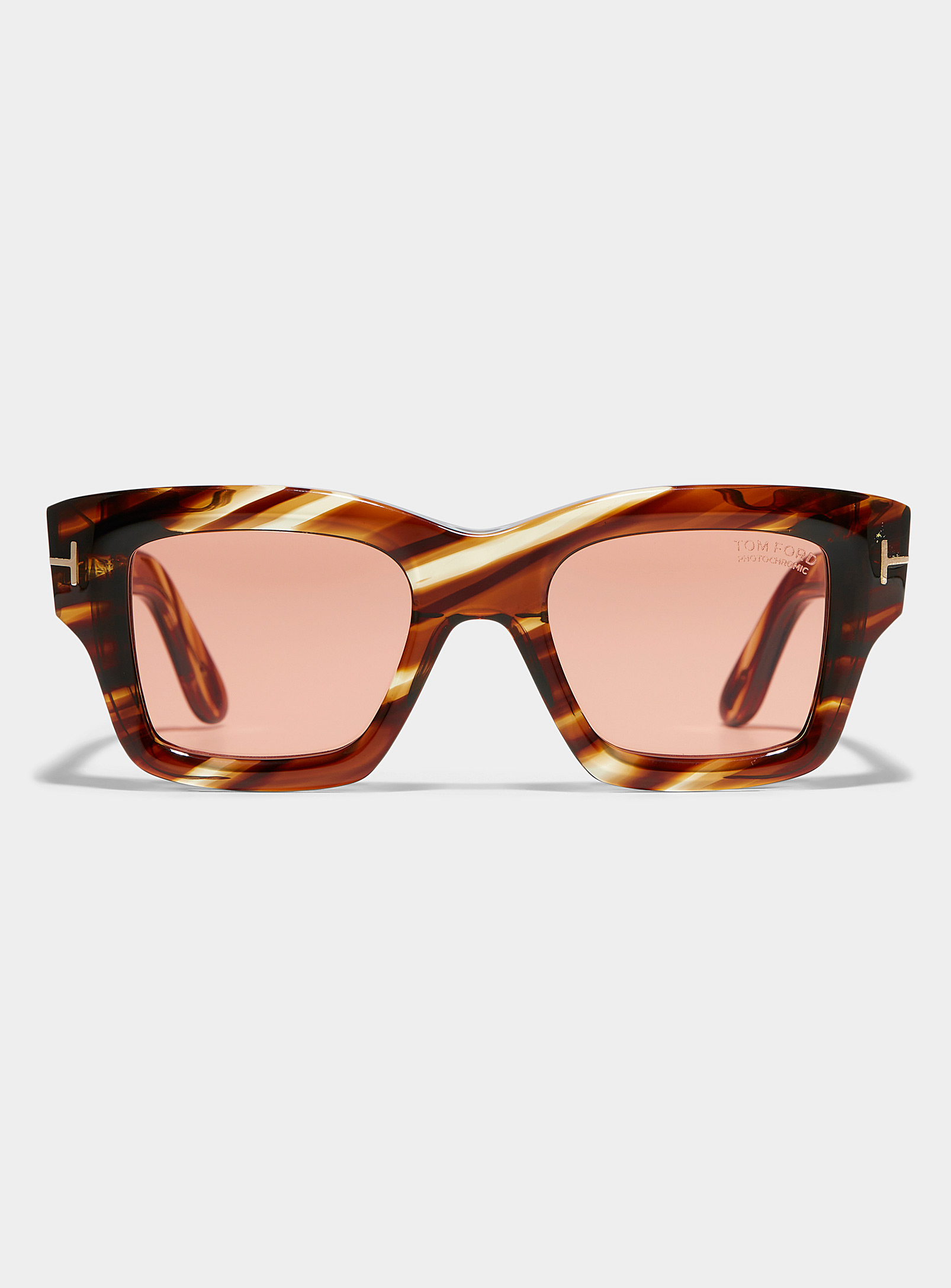 Tom Ford Ilias Square Sunglasses In Brown